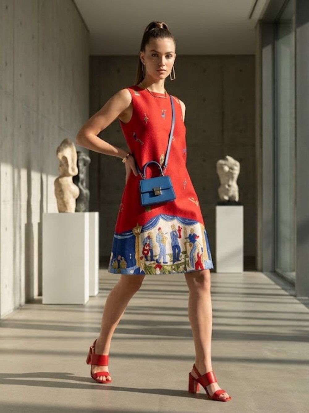 Caren Desiree CDC Sleeveless dress, jazz band Music theme size 8P